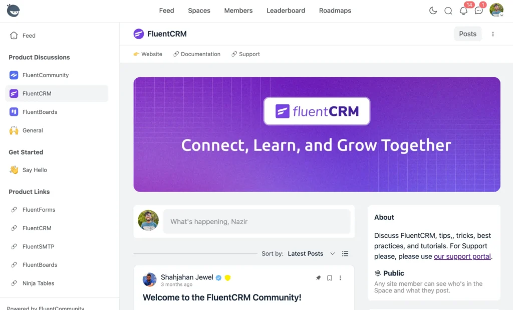 fluentcrm community